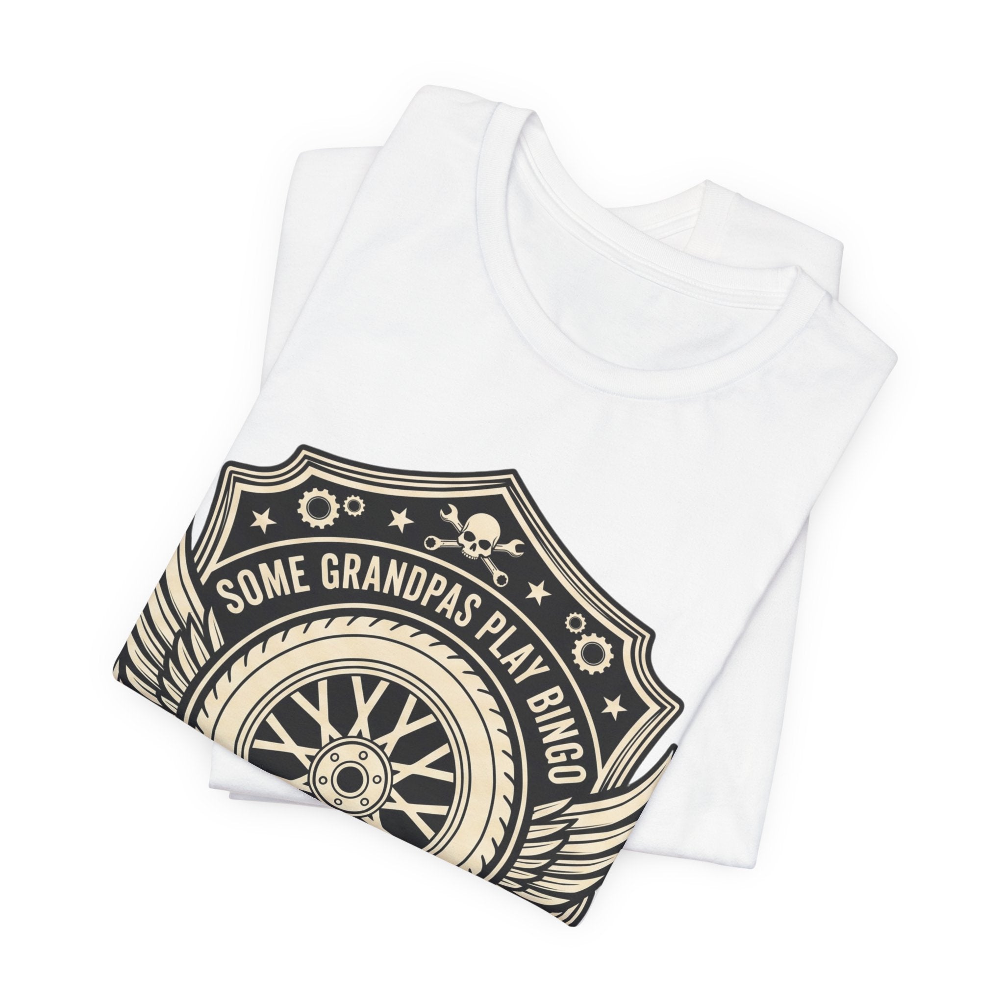 Grandpa Motorcycle T-Shirt – "Real Grandpas Ride Motorcycles" Vintage Biker Tee