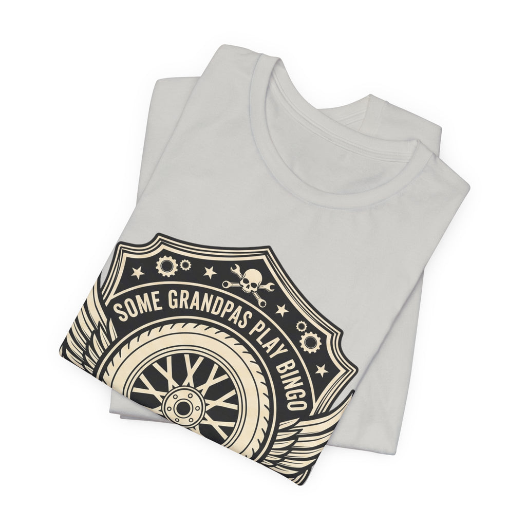 Grandpa Motorcycle T-Shirt – "Real Grandpas Ride Motorcycles" Vintage Biker Tee
